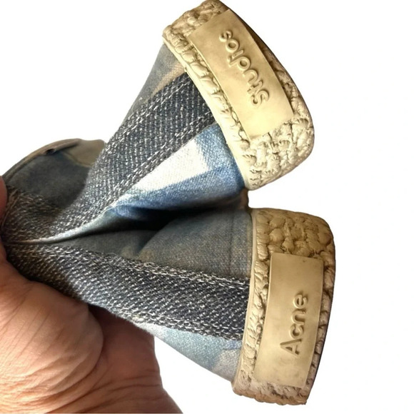 Acne studio high top denim sneakers - Picture 7 of 8